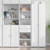 2024 Möbel Highboard Weiß 50x42,5x185 cm Holzwerkstoff Produktbild-Vorschau 1
