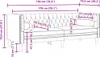 vidaXL Chesterfield-Sofa mit Nackenrollen 3-Sitzer Schwarz Produktbild-Vorschau 8