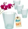 4er Set Orchideentopf Transparent Orchideen Übertopf Produktbild-Vorschau 1