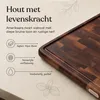 Deleca Walnoot Kopshouten Snijplank met Sapgeul - Hakblok Productafbeelding-voorbeeld 6