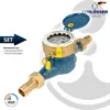 Hauswasserzähler Baulänge 190 mm, inkl Verschraubungen 1 Produktbild-Vorschau 3