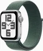 A close-up shot of an Apple Watch with a green sport loop band. Náhled obrázku produktu