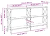 vidaXL Table console chêne artisan 156 x 28 x 80,5 cm Bois Voir les images du produit 7