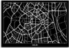Leinwandbild delhi - stadtplan 90x60 cm Feeby grau wandbild Produktbild-Vorschau 3