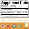 Vitamina B2 Riboflavina 400mg (120 capsule) integratore Anteprima dell’immagine prodotto 8