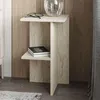 Kwadratowy stolik nocny z półką, wys. 60 cm - LERAY Podgląd zdjęcia produktu 4