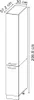 Apothekerschrank Vicco R-Line Weiß Landhaus 30 cm, Model Produktbild-Vorschau 3