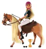 Pferd zum Kämmen + Puppe als Jockeyin Anlily, mit Gelenken, Produktbild-Vorschau 4
