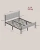 A diagram of a bed frame with dimensions indicated. Náhled obrázku produktu