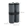 Sacchi di sabbia per gazebo Relaxdays, set da 4, tessuto Anteprima dell’immagine prodotto 4