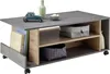 Couchtisch HARVEY 108 x 60 mit Rollen Optik: Betongrau / Produktbild-Vorschau 1