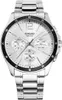 A close-up studio shot of a silver Casio men's watch with a white dial. Produktbild-Vorschau