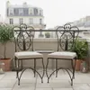 Lot de 4 chaises en fer forgé « Cordoba » faites main | Voir les images du produit 5
