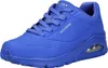 A blue Skechers sneaker is shown from a side angle against a white background. Produktbild-Vorschau