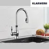 KLARWERK® NAVIS | Edelstahl ausziehbare Küchenarmatur Chrom Produktbild-Vorschau 2