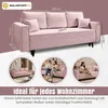 Schlafsofa Cordstoff - LUX 225 cm - Sofa mit schlaffunktion Produktbild-Vorschau 2