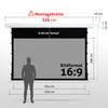 ESMART Expert XTR Tageslicht Tension-Leinwand GRAU 294 x Produktbild-Vorschau 2