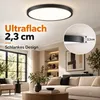 48W 50CM Led stropní světlo černé stmívatelné 3 barevné Náhled obrázku produktu 3