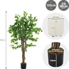ML-Design Kunstpflanze Ficus 120cm Künstliche Pflanzen groß Produktbild-Vorschau 6