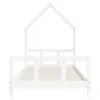 vidaXL Kinderbett Weiß 90x190 cm Massivholz Kiefer Produktbild-Vorschau 4