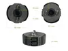 Three views of a mechanical coupling component with dimensions indicated. Náhled obrázku produktu