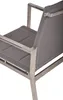 A close-up view of a modern outdoor chair. Produktbild-Vorschau