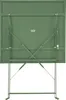 The back of a green folding table and two chairs. Anteprima dell’immagine prodotto