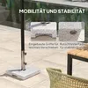Outsunny Sonnenschirmständer aus Granit 21kg Schirmständer, Produktbild-Vorschau 6
