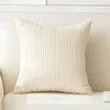 Kissenbezüge, 4er Set Kordsamt Kissenbezug Beige 40x40cm, Produktbild-Vorschau 2