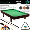 GamesPlanet® Mini kulečník pool, 92 x 52 x 19 cm, hnědá Náhled obrázku produktu 8