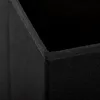 Close-up view of the corner of a black fabric storage box. Náhľad obrázku produktu