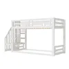 Flieks Lit superposé 90x200cm avec escalier, lit d'enfant Voir les images du produit 6