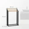 Relaxdays, soporte para toallas, dimensiones: 76 x 45 x Vista previa de la imagen del producto 4