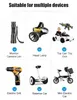 A collage of different devices and items, with text labels below each image. Produktbild-Vorschau