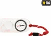 A close-up shot of a compass with a red lanyard, set against a white background. Produktbild-Vorschau