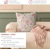 Dekokissen Blumen drinnen / Indoor Zierkissen Canvas Produktbild-Vorschau 2