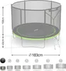 Trampolino da giardino 6ft/183cm con rete da esterno e Anteprima dell’immagine prodotto 18