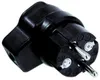 BACHMANN Vollgummi-Winkelstecker, schwarz mit Schutzkontakt Produktbild-Vorschau 4