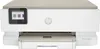 A front view of a white and beige HP ENVY Inspire 7224e multifunction printer against a white background. Voir les images du produit