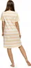 Adorable Ladies' Striped Teddy Bear Nachthemd Pyjamas Produktbild-Vorschau 7