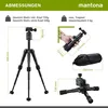 mantona 21182, 3 Bein(e), Schwarz, 49,5 cm Anteprima dell’immagine prodotto 8