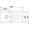 Franke Spüle STRATA STG 614 Onyx mit Excenterventil / Produktbild-Vorschau 2