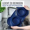 Silikon Napf mit Edelstahl Vorratsbehälter, 400ml, blau, Produktbild-Vorschau 4