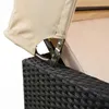 Mucola Fauteuil-cabine de plage en rotin Lit de bronzage Voir les images du produit 23