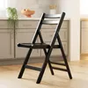 Holz Klappstuhl schwarz belastbar bis 100 kg - 79 x 59 cm - Produktbild-Vorschau 7