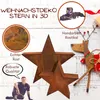 Rostikal Weihnachtsdeko Garten Stern 50 cm Deko Weihnachten Produktbild-Vorschau 3