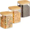 Relaxdays 3er Set Vorratsgläser mit Deckel 900 ml, Produktbild-Vorschau 1