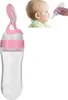 90 ml Silikon Baby Kleinkind Fütterungsflasche mit Löffel Produktbild-Vorschau 4