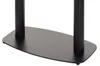 Close-up of the base of a black metal table frame. Voir les images du produit