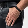 SERASAR | Kožený Náramek pro Muže [Steel] z Stainless Steel Náhled obrázku produktu 6